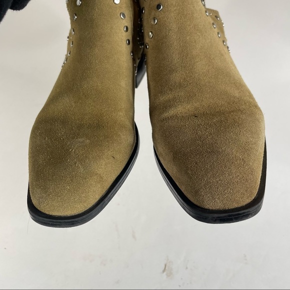 Zara Studded Ankle Boots Size 37 - Picture 4 of 7